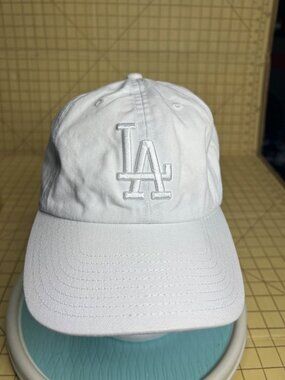 Los Angeles Dodgers White Adjustable Baseball Cap By 47 Brand